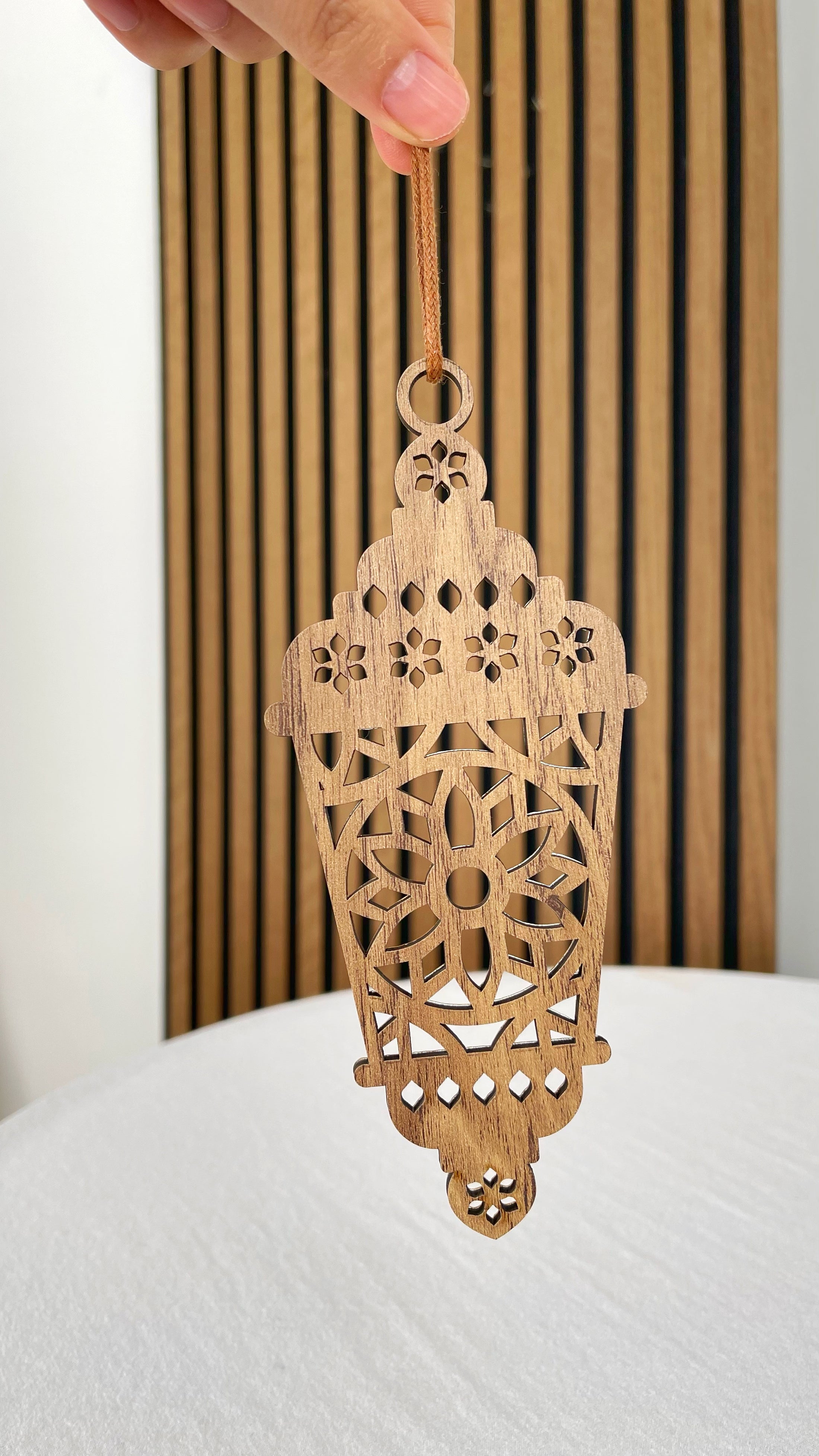 Lanterna Ramadan legno e plexiglas