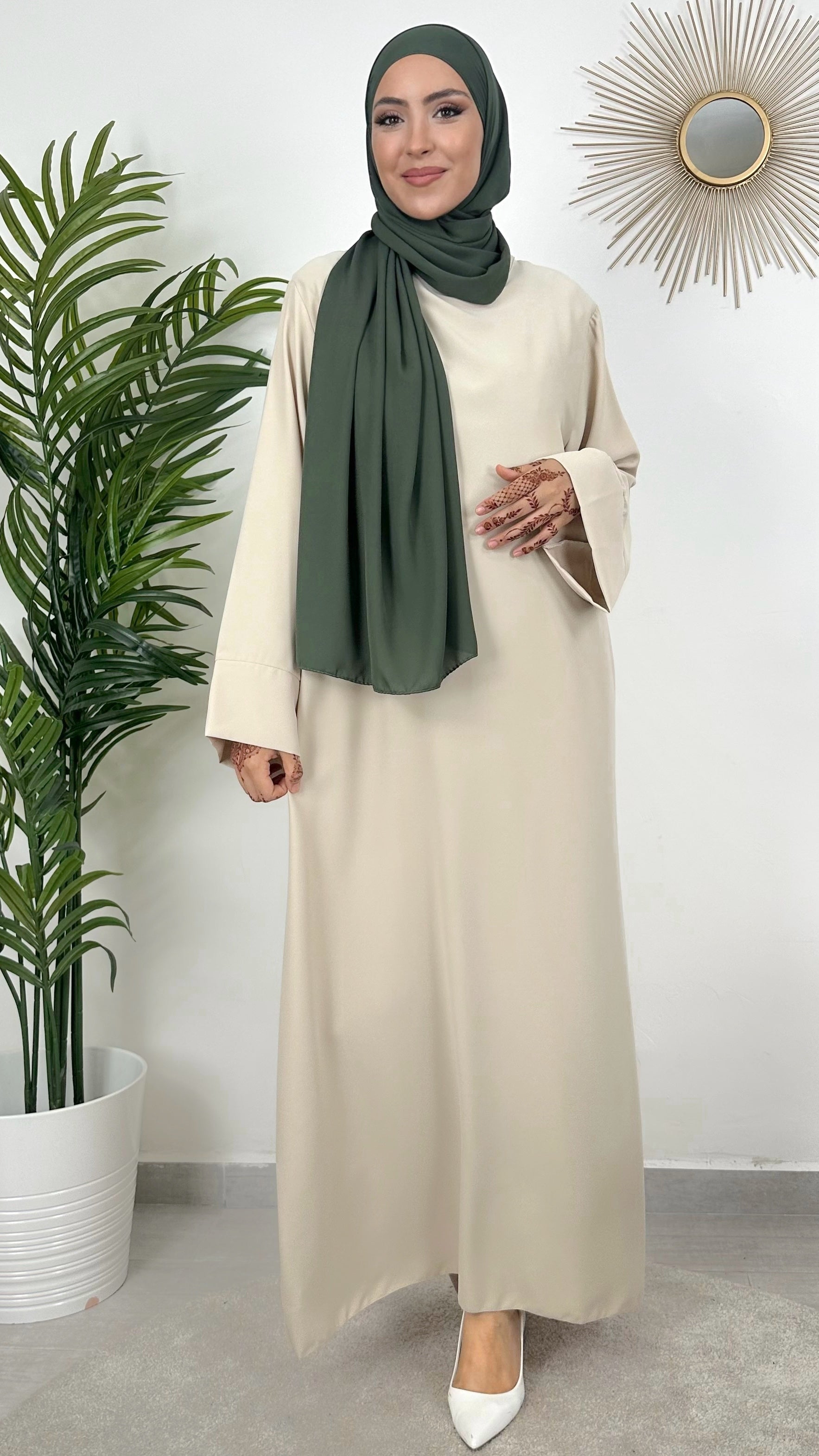 Abaya Modest- Hijab - abaya lunga- maniche larghe- donna musulmana- hijab paradise