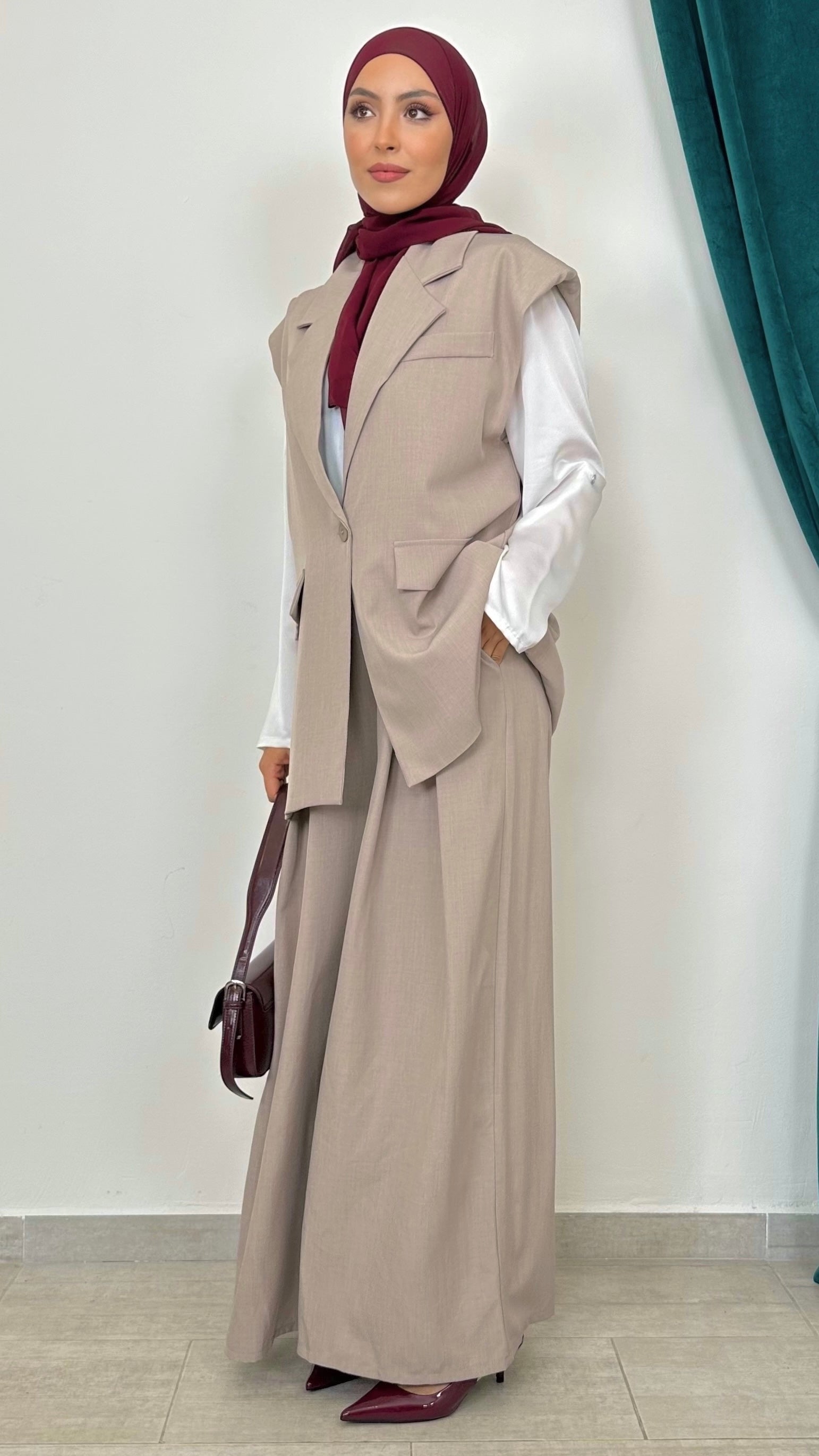 Coordinato Gilet Over con Pantalone