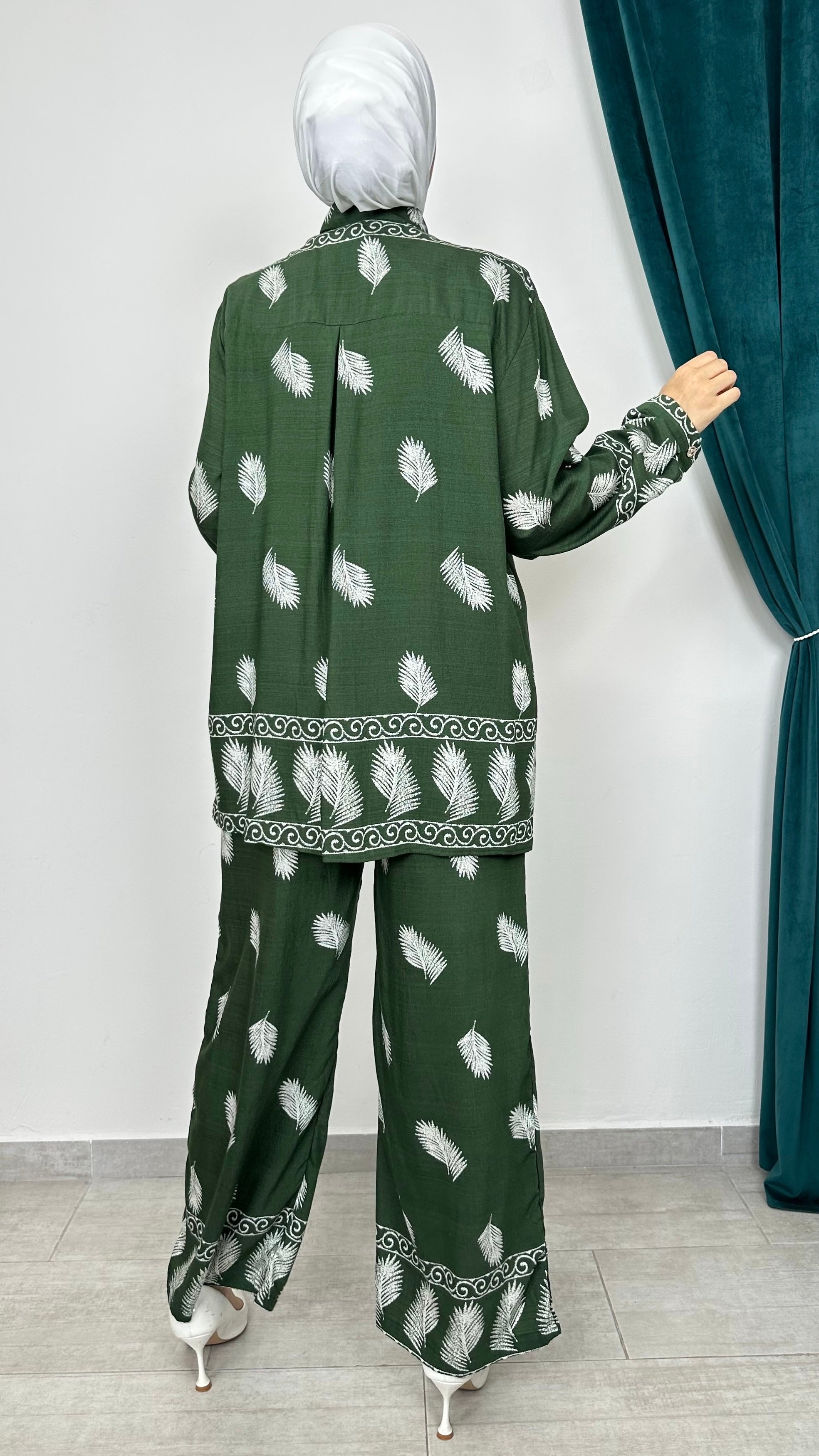Coastal Palm Set Verde Militare