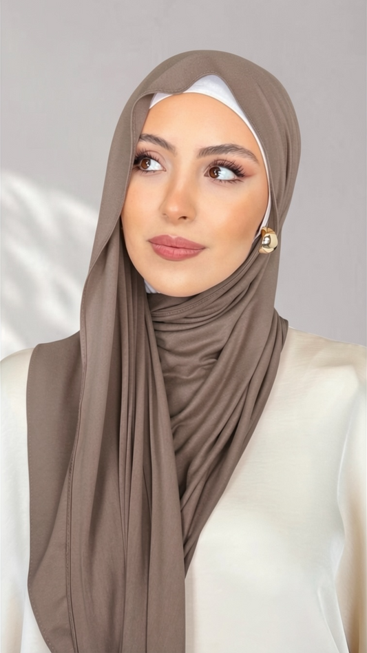 Jersey Hijab - Ghiaia