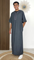 Bild in Galerie-Betrachter laden, Qamis manica corta, abito tradizionale, uomo, lungo
