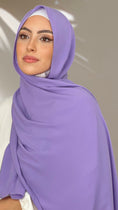 Carica l'immagine nel visualizzatore della galleria, Hijab PREMIUM CHIFFON Lilla
