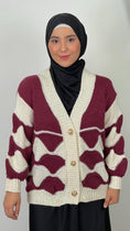 Load image into Gallery viewer, Cardigan “Geometric Chic”
