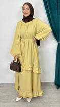 Carica l'immagine nel visualizzatore della galleria, Ruffle Flow Dress Soft Pistacchio - Hijab Paradise 
