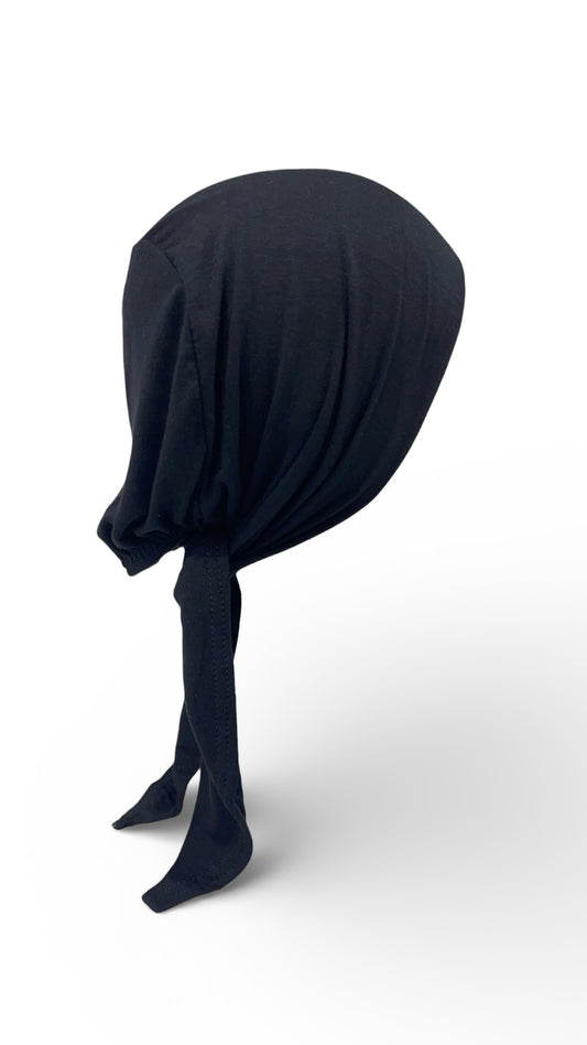 Cuffia Modal di Cotone con laccetti senza cucitura frontale