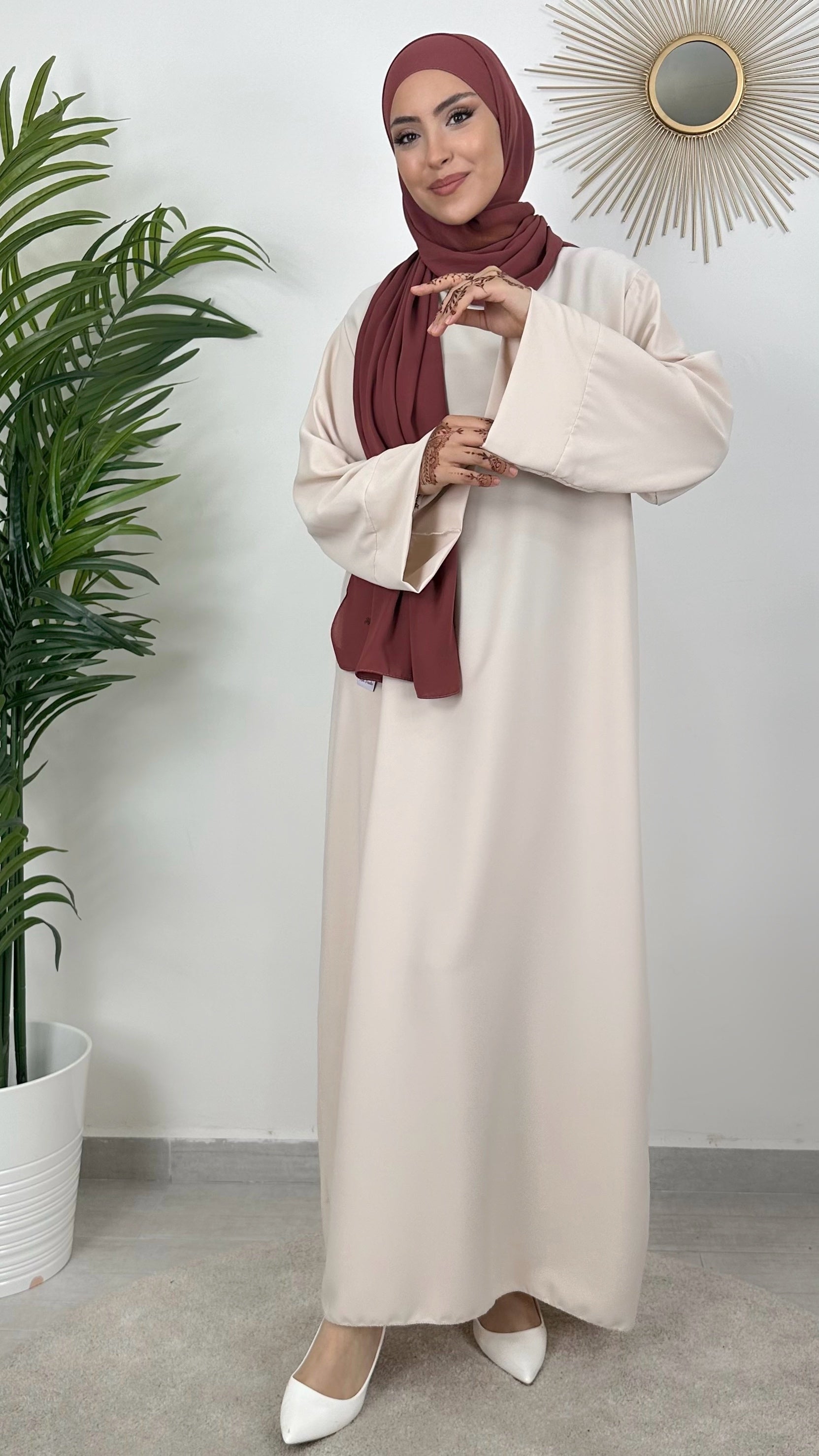 Abaya Modest- Hijab - abaya lunga- maniche larghe- donna musulmana- hijab paradise