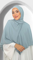 Carica l'immagine nel visualizzatore della galleria, Hug hijab - Hijab Paradise - mantello con hijab - hijab del jilbab  - hijab - foulard  - copricapo - celeste 
