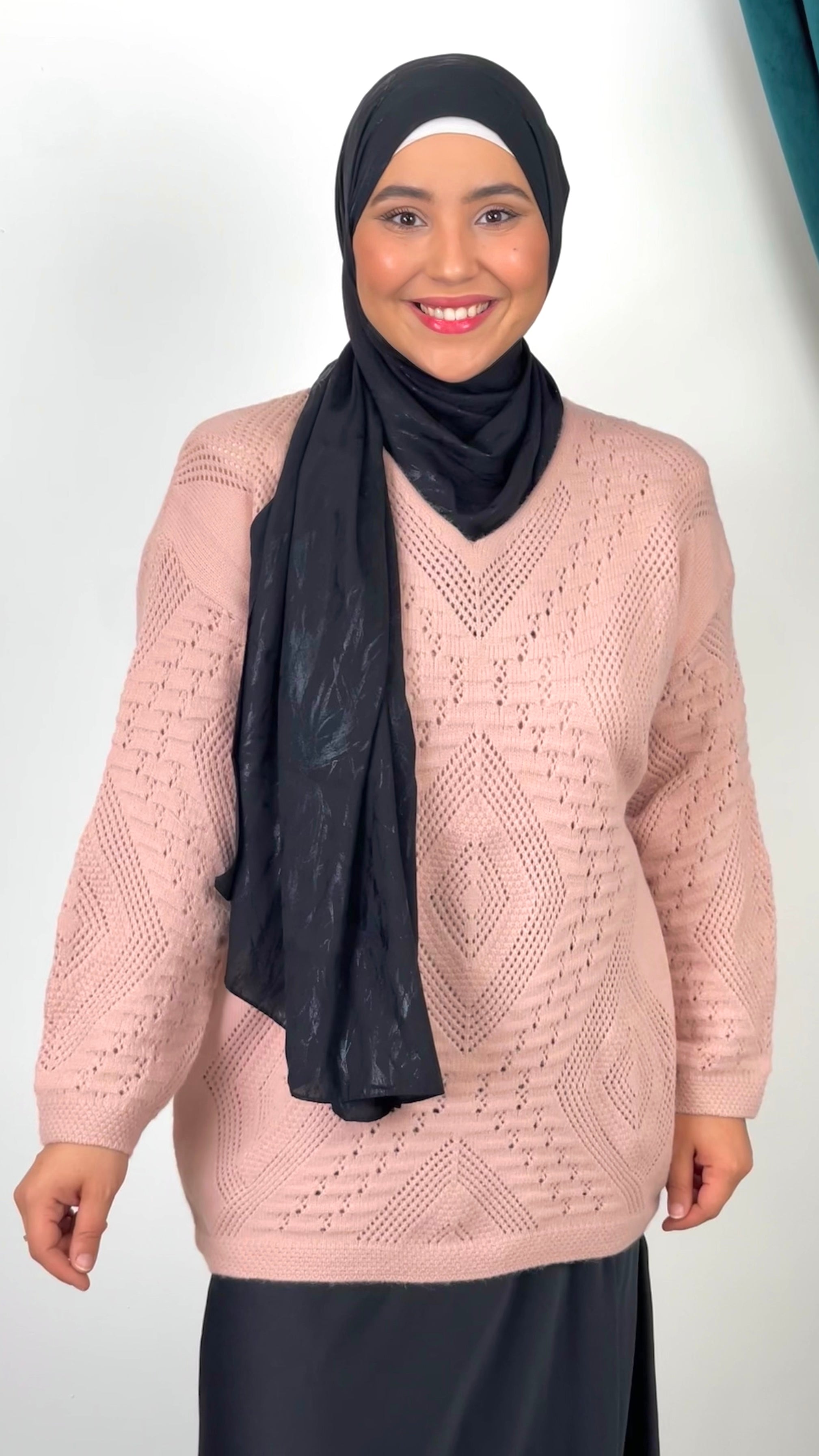 Diamond Knit Sweater – Maglione con Lavorazione Geometrica