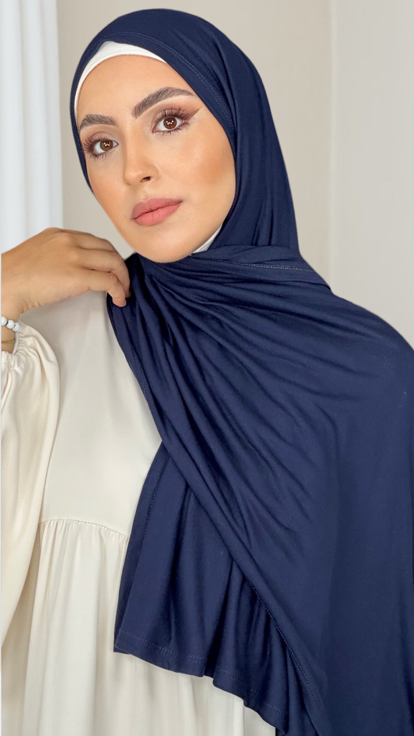 Hijab Jersey blu notte - Hijab Paradise Hijab, chador, velo, turbante, foulard, copricapo, musulmano, islamico, sciarpa, 