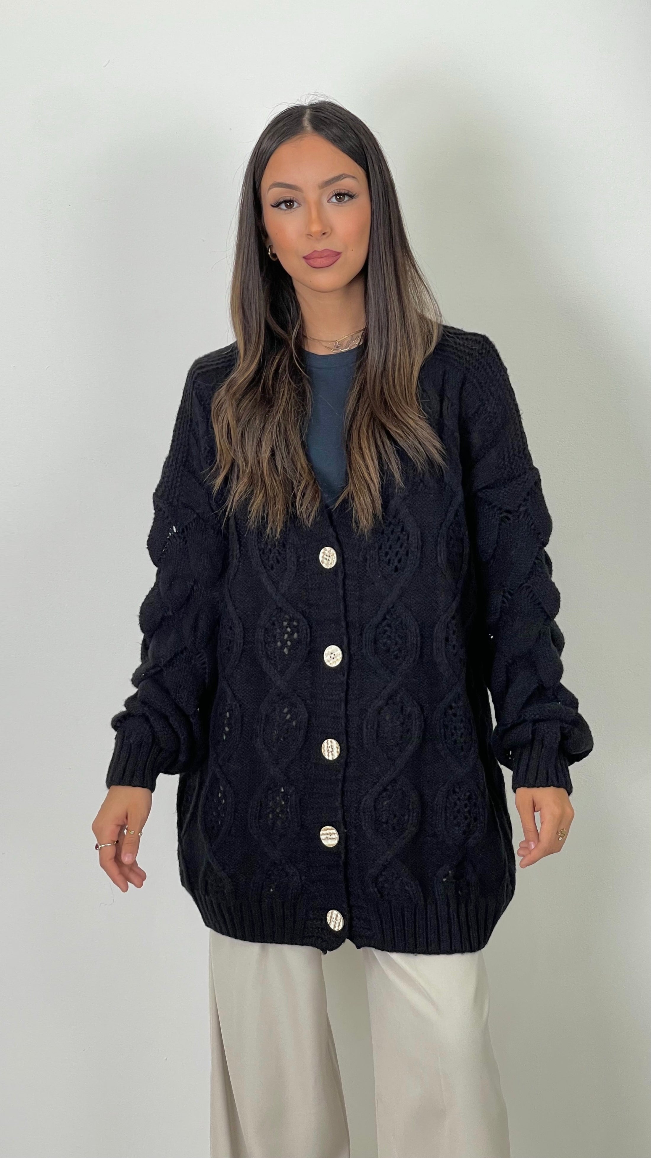 Cardigan “Elegant Weave”
