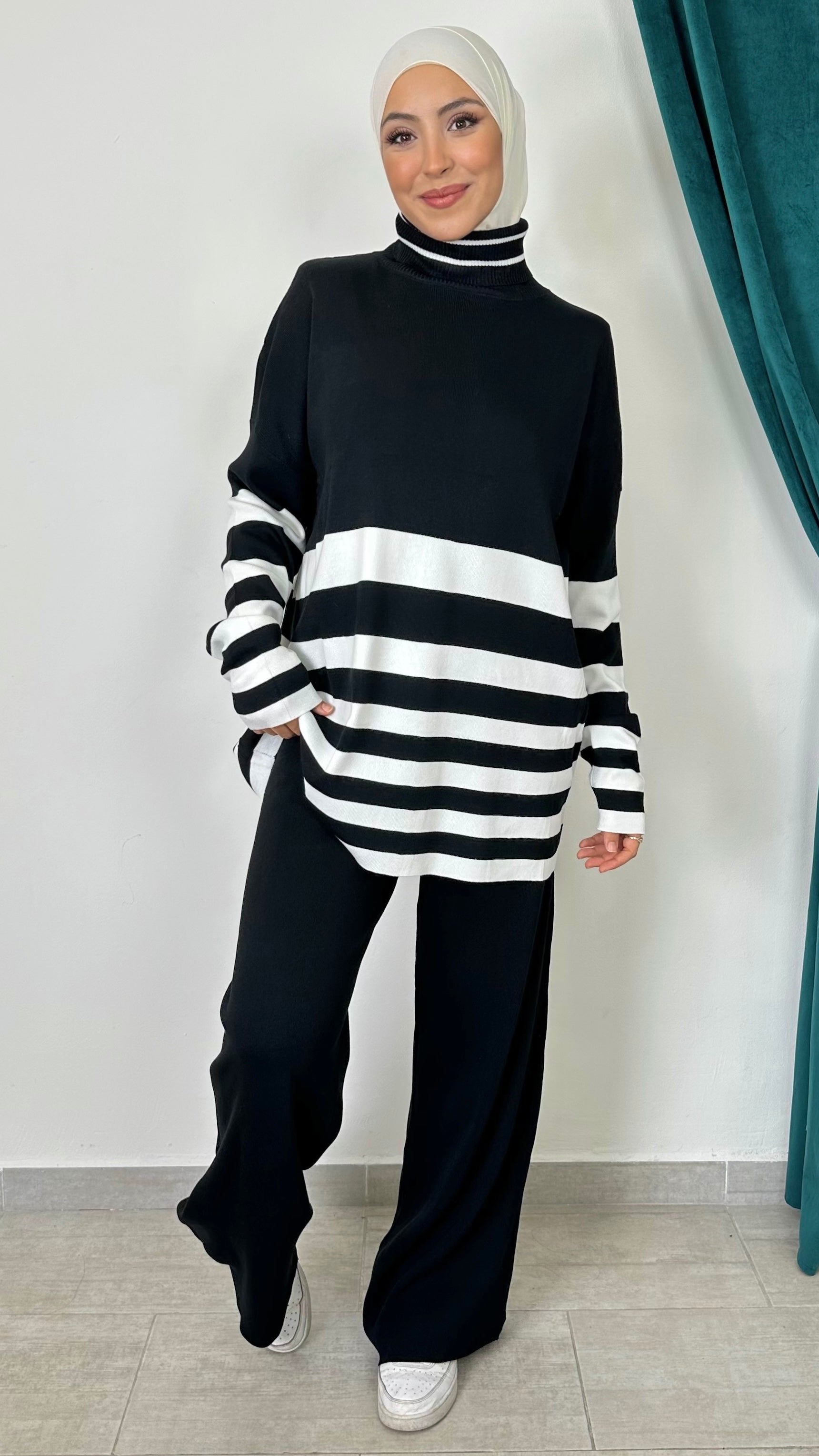 Comfort Line Set – Completo Maglia a Righe Orizzontali