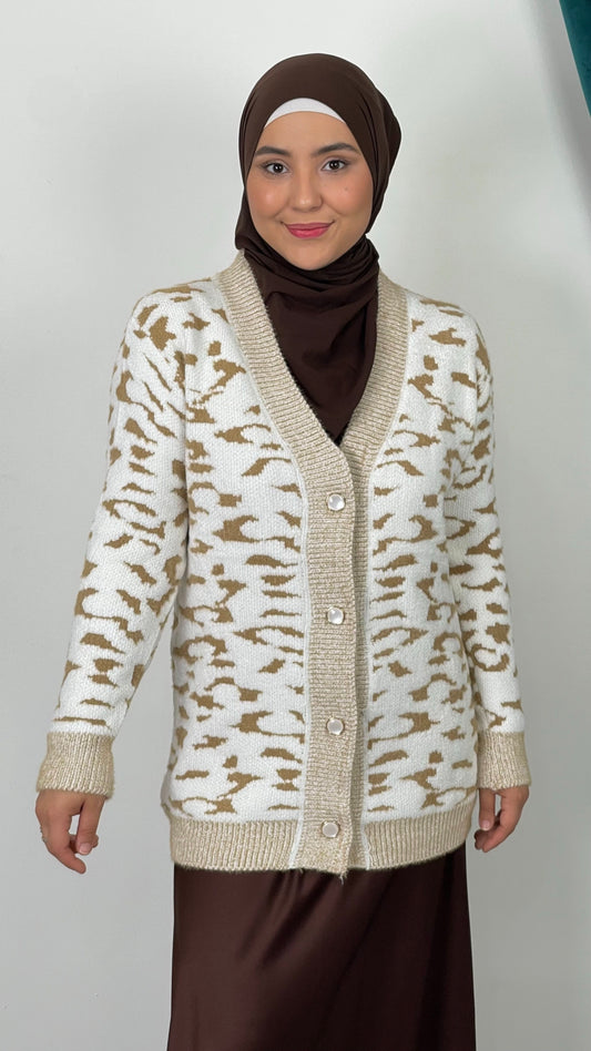 Wild Knit Cardigan – Cardigan Fantasia Animalier