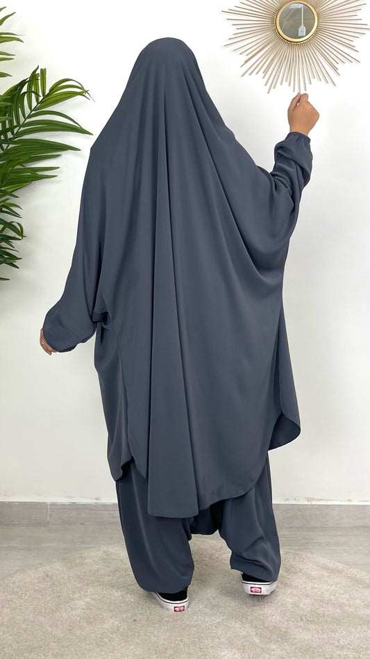 Premium Khimar con gonna antivento