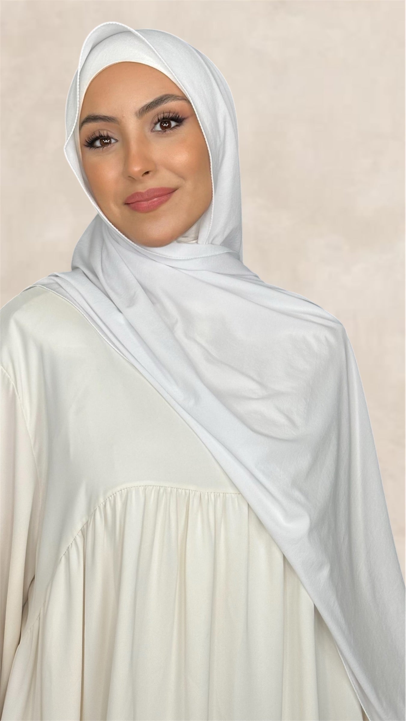 Slim Hijab Bianco