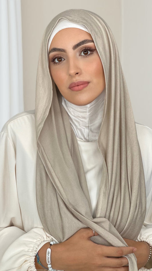 Hijab Jersey Toupe ChiaroHijab, chador, velo, turbante, foulard, copricapo, musulmano, islamico, sciarpa, 