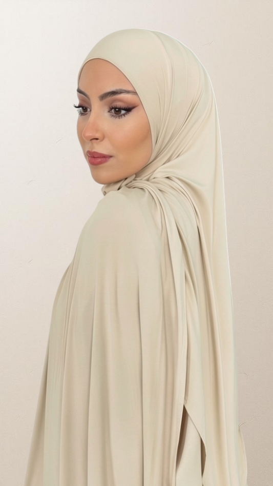 Bamboo Hijab Crema - Hijab Paradise 