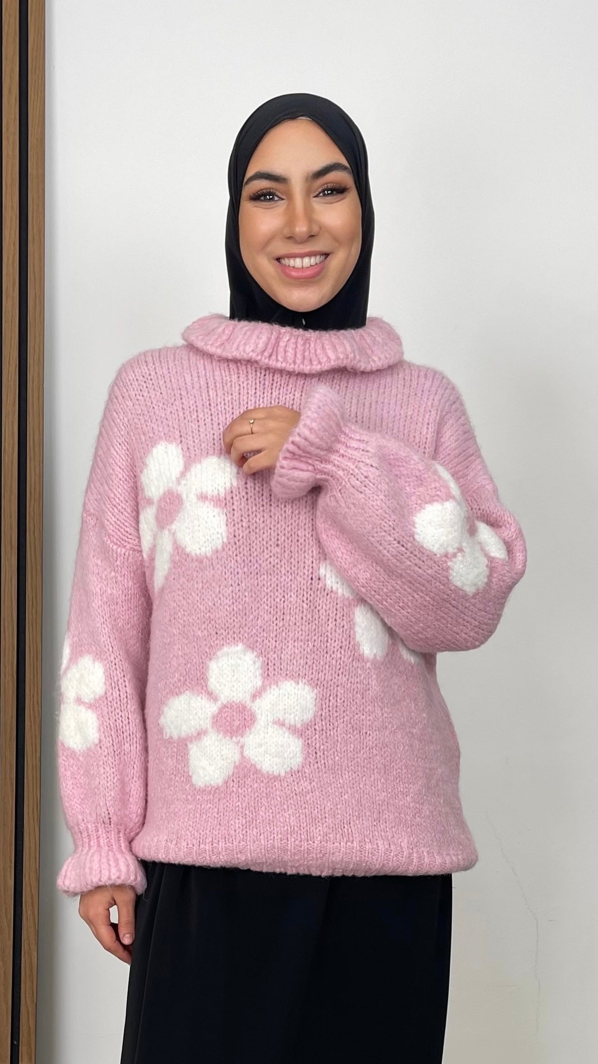 Maglione Flower Pink