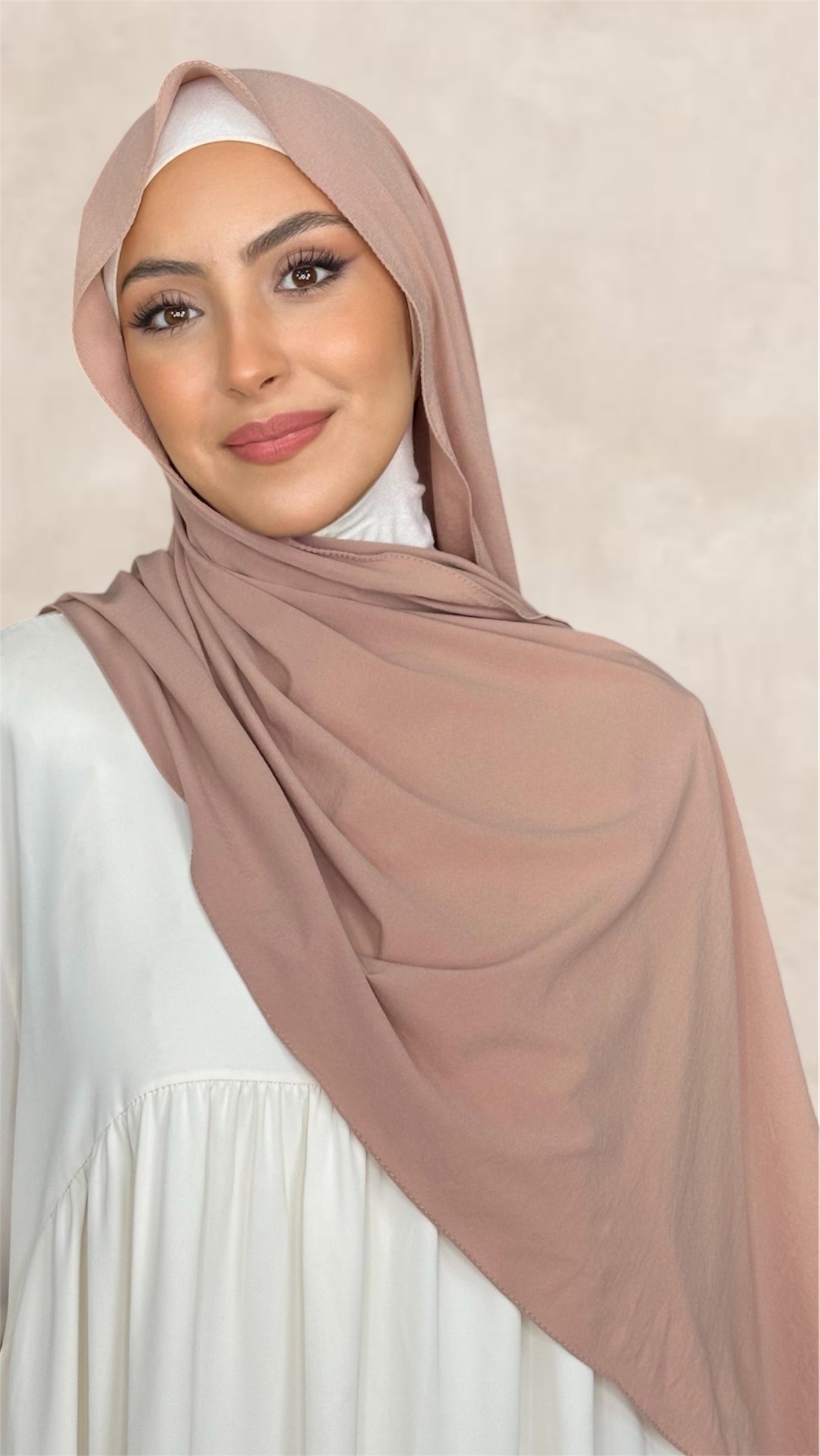 Slim Hijab Dusty Rose