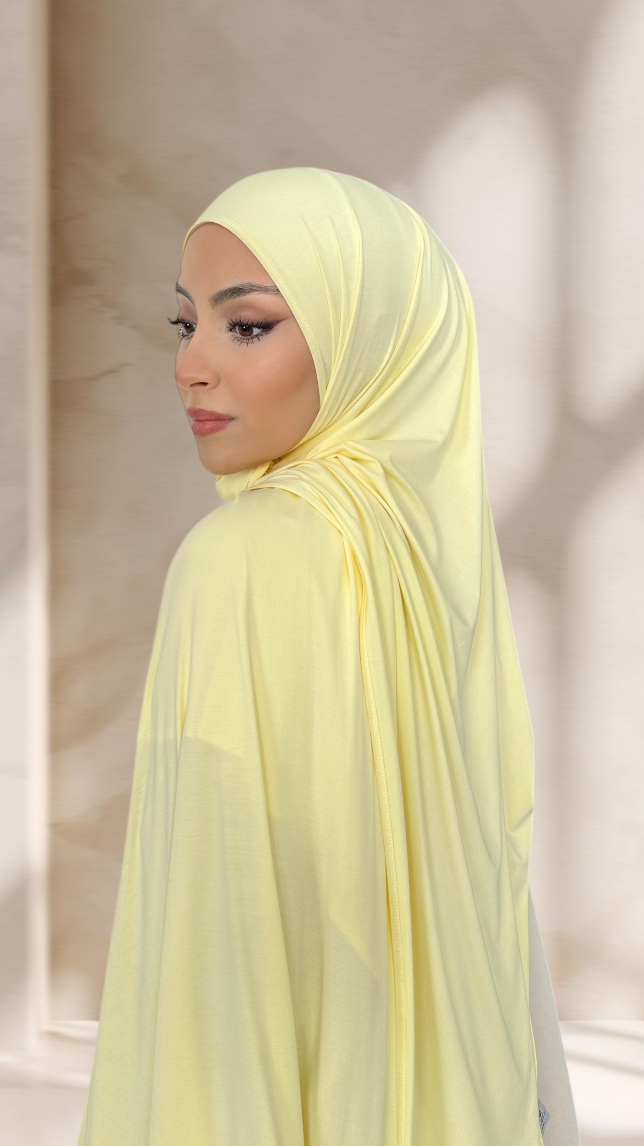 Bamboo Hijab Yellow Opaco