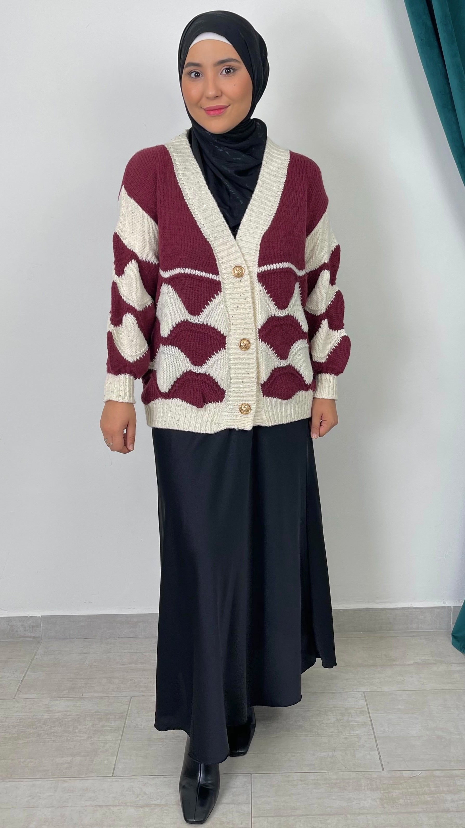 Cardigan “Geometric Chic”