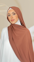 Carica l'immagine nel visualizzatore della galleria, Hijab Jersey rocher-orlo Flatlock
