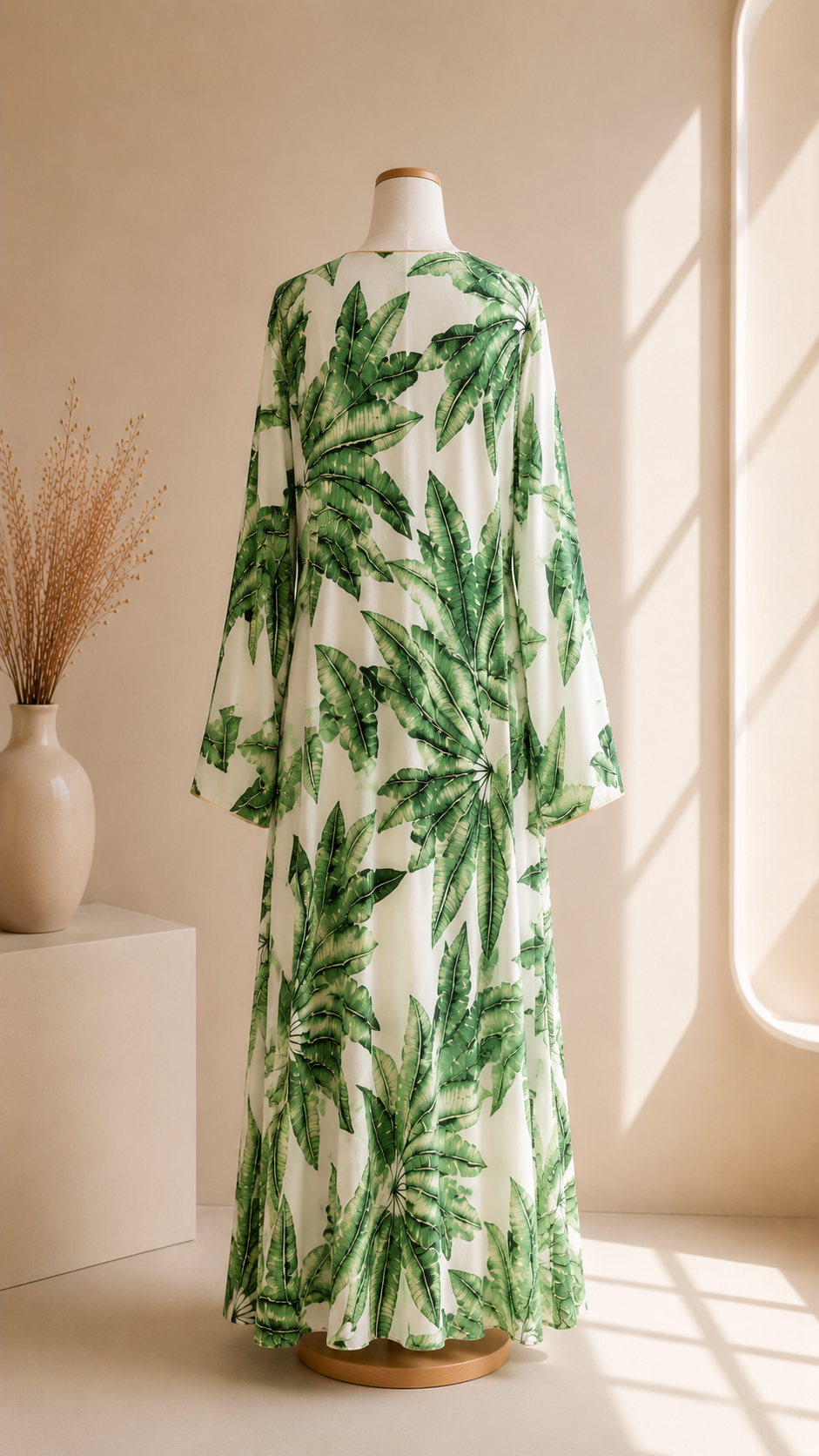 Abaya Tropical Flow Verde