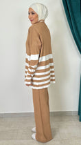 Carica l'immagine nel visualizzatore della galleria, Comfort Line Set – Completo Maglia a Righe Orizzontali
