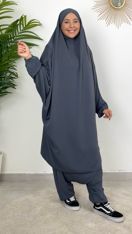 Premium Khimar with windproof skirt