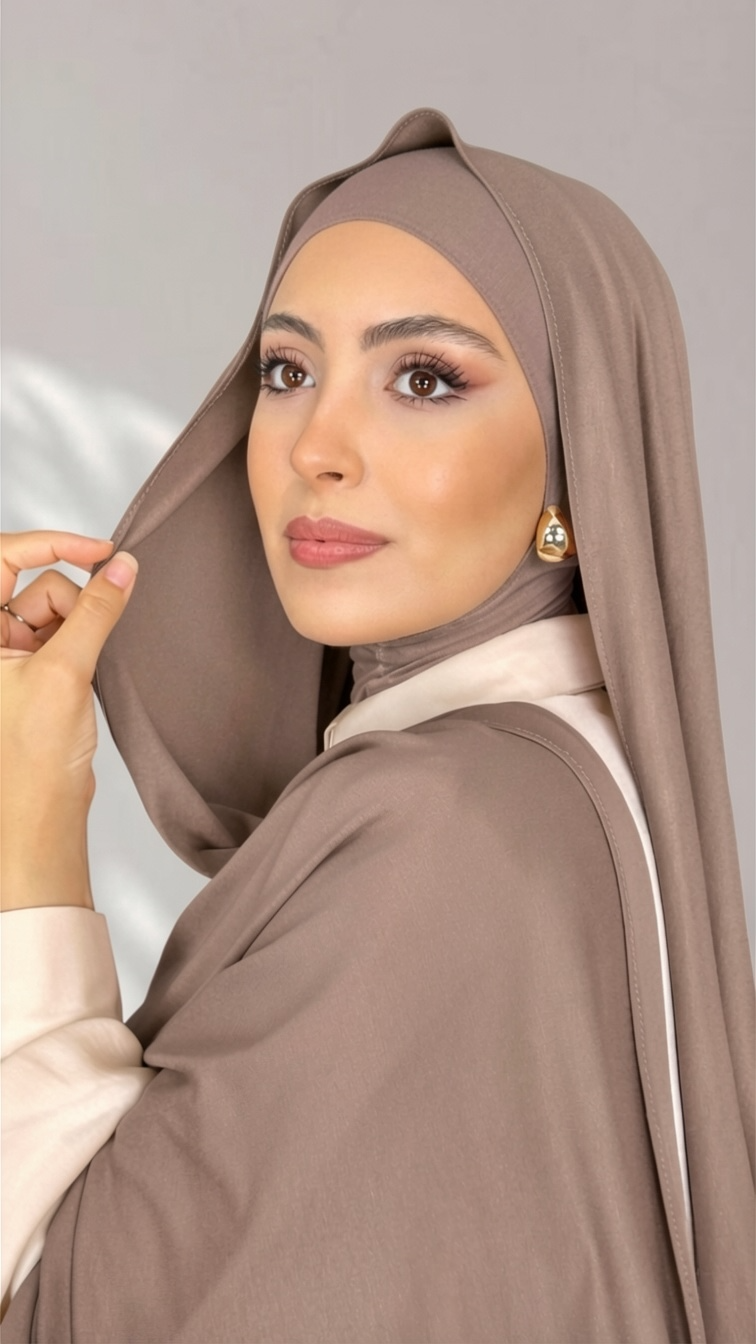 Jersey Hijab - Ghiaia