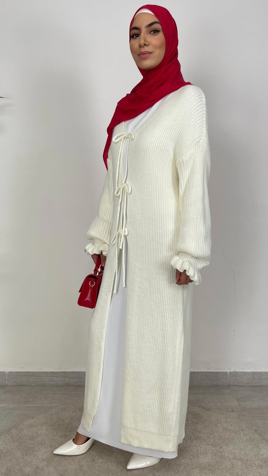 cardigan dress white