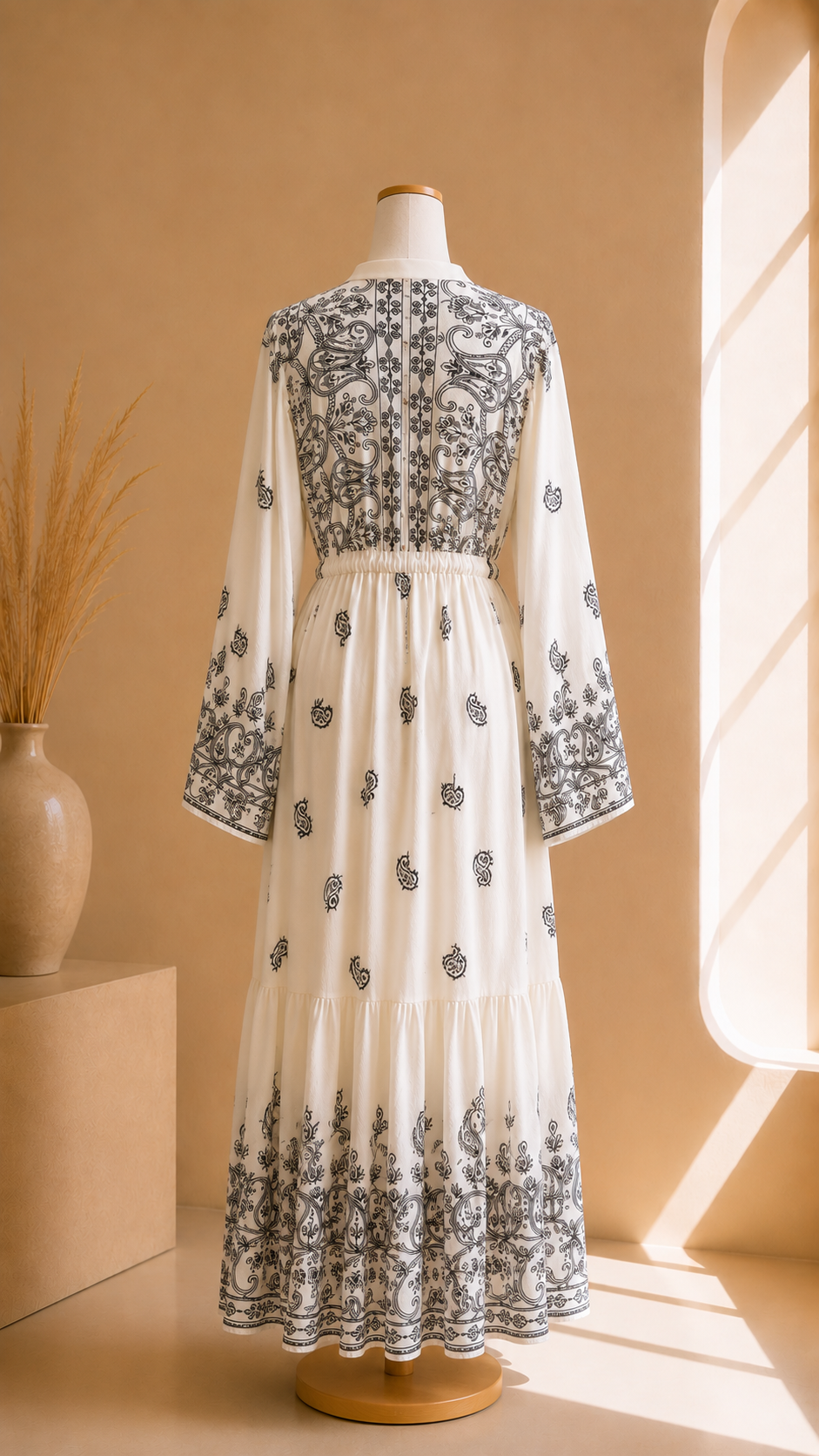 Abito Royal Paisley Bianco Panna