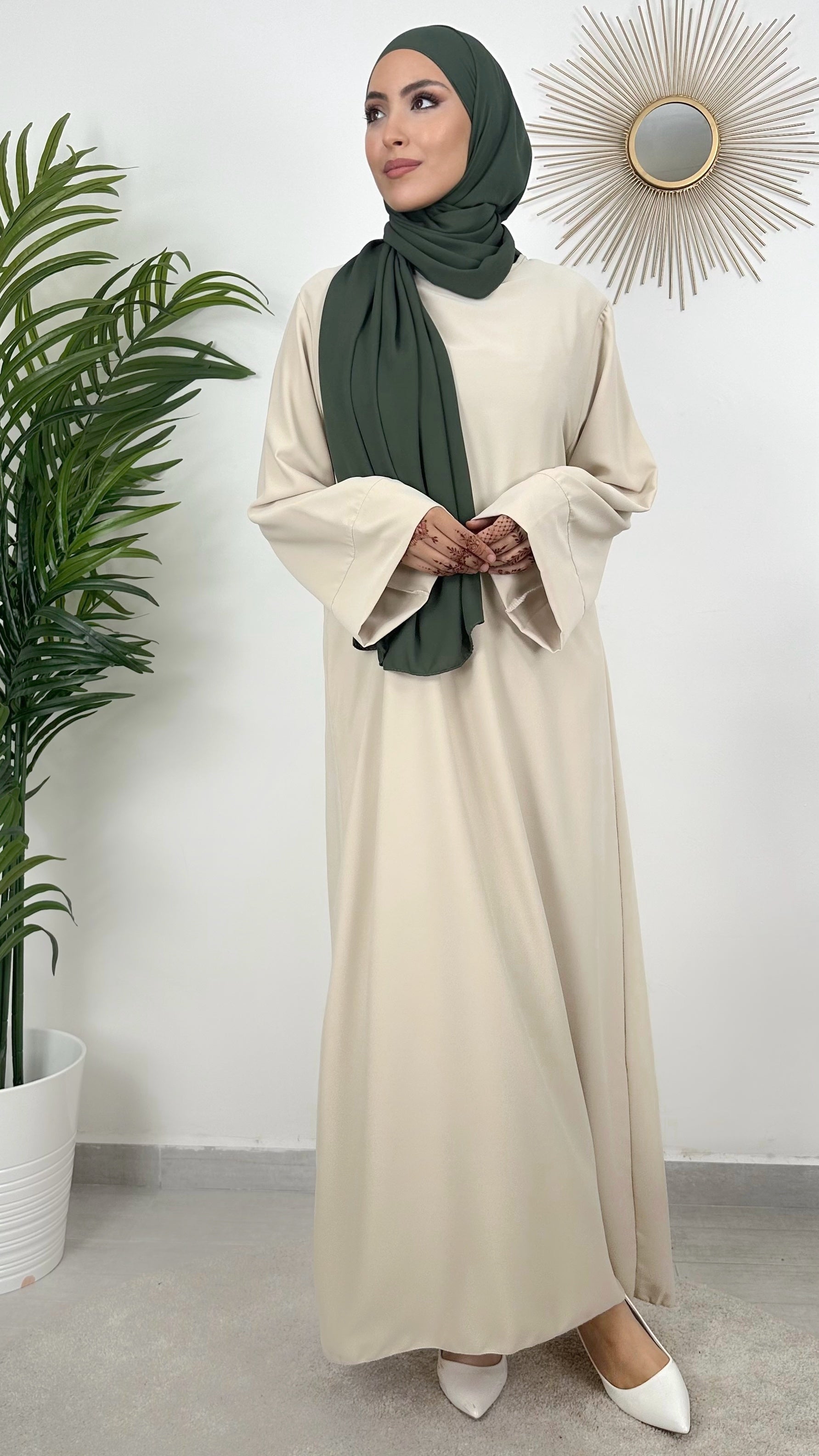 Abaya Modest- Hijab - abaya lunga- maniche larghe- donna musulmana- hijab paradise