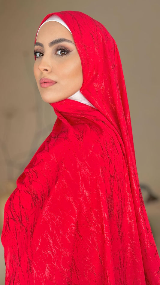 Splinter Hijab Rosso