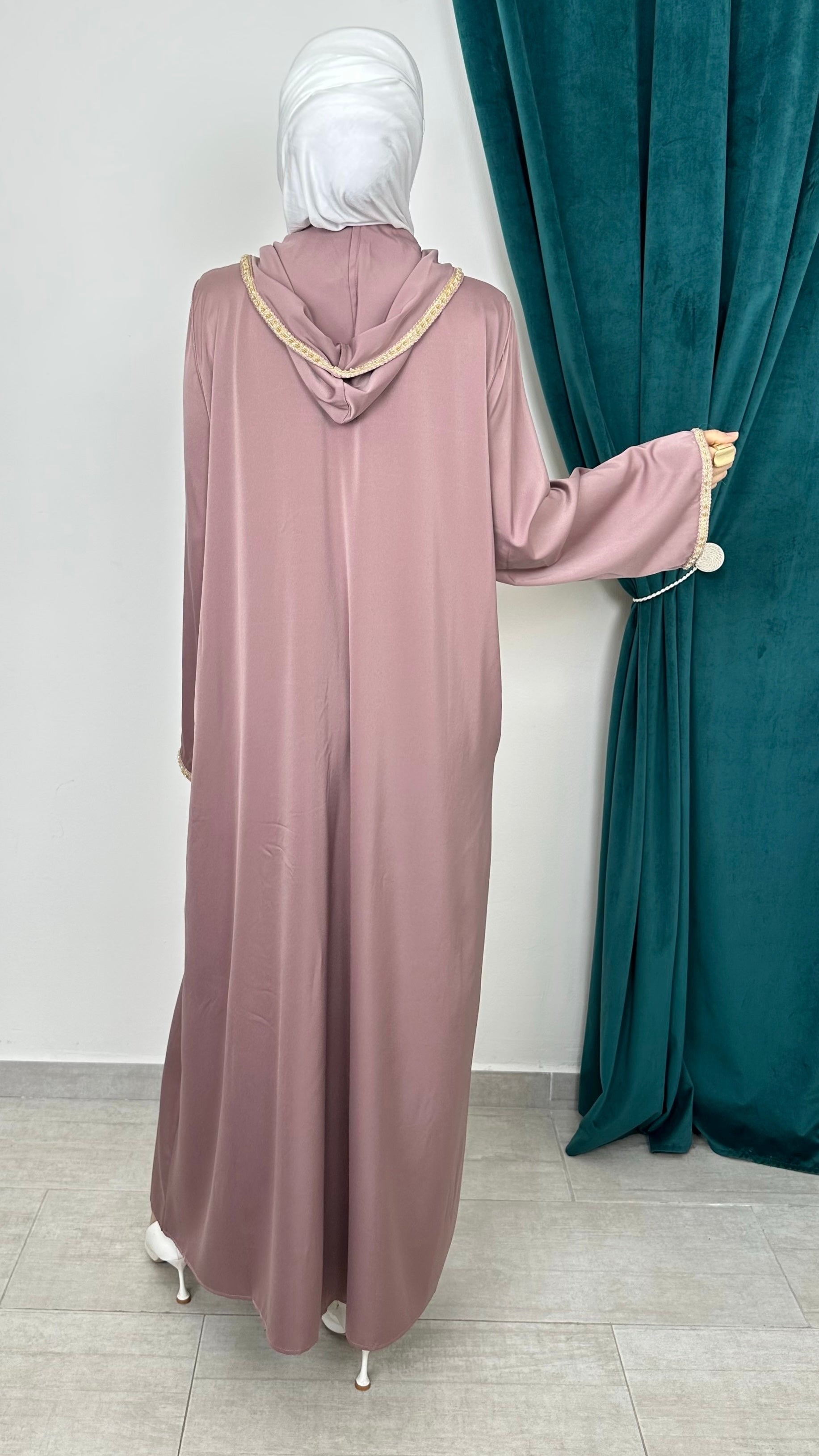 Abaya Heritage Nude - Hijab Paradise 