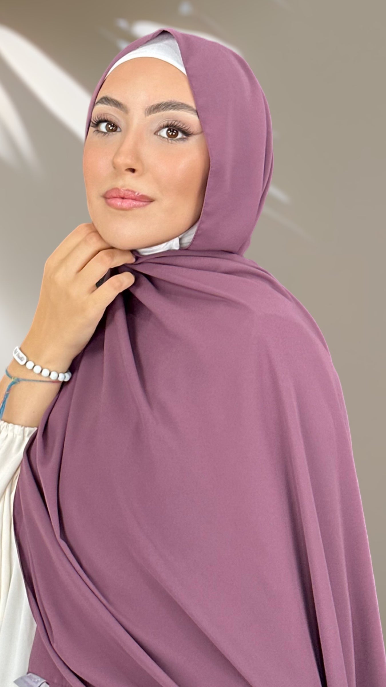 Hijab PREMIUM CHIFFON Prugna Pastello - Hijab Paradise 