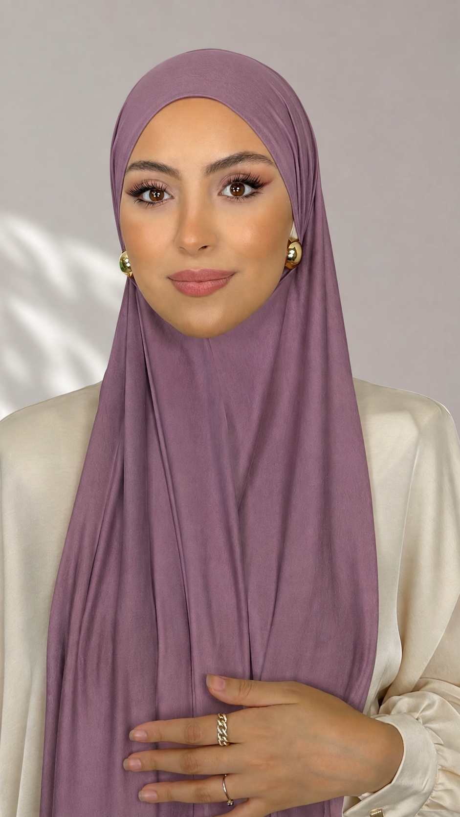 Jersey Hijab - Malva Scuro