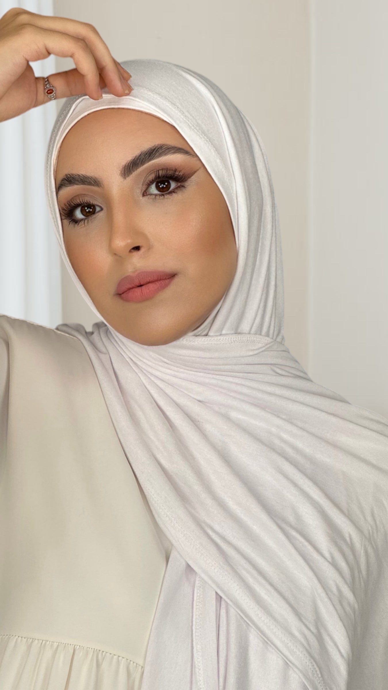 Hijab Jersey bianco - Hijab Paradise Hijab, chador, velo, turbante, foulard, copricapo, musulmano, islamico, sciarpa, 