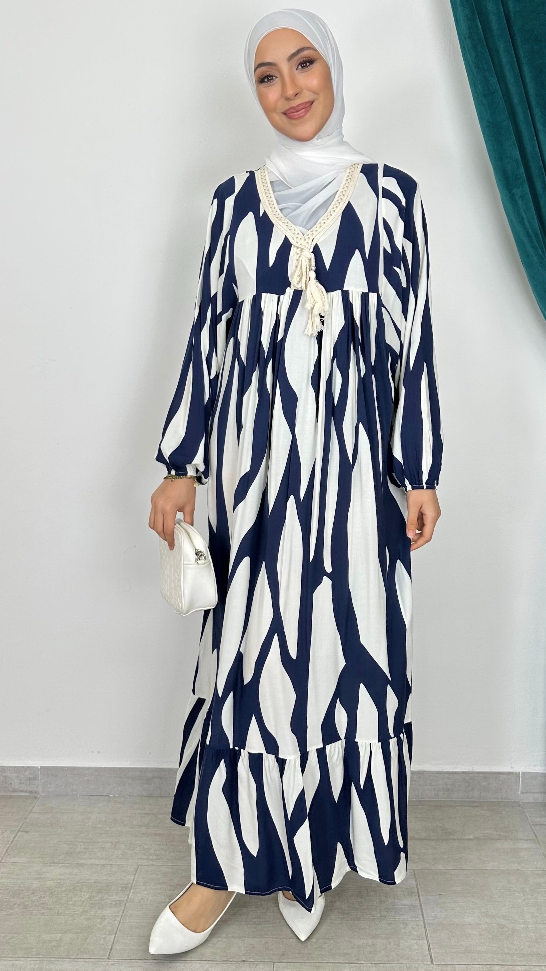 Vestito oversize maniche larghe