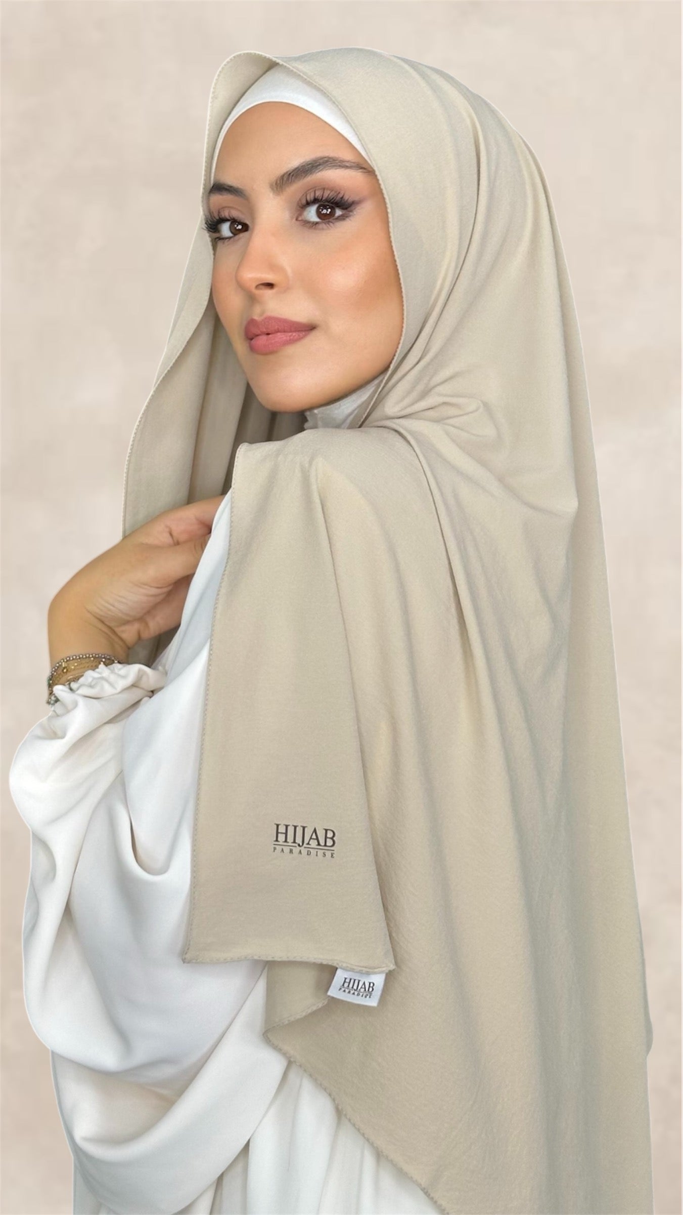 Slim Hijab Conchiglia Scuro