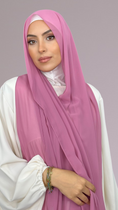 Bild in Galerie-Betrachter laden, Hijab Chiffon Crepe Lampone
