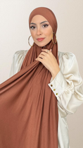 Carica l'immagine nel visualizzatore della galleria, Hijab Jersey Cotton PureSoft con Bonnet Integrato - Hijab Paradise 
