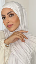 Load image into Gallery viewer, Hijab Jersey bianco - Hijab Paradise Hijab, chador, velo, turbante, foulard, copricapo, musulmano, islamico, sciarpa, 
