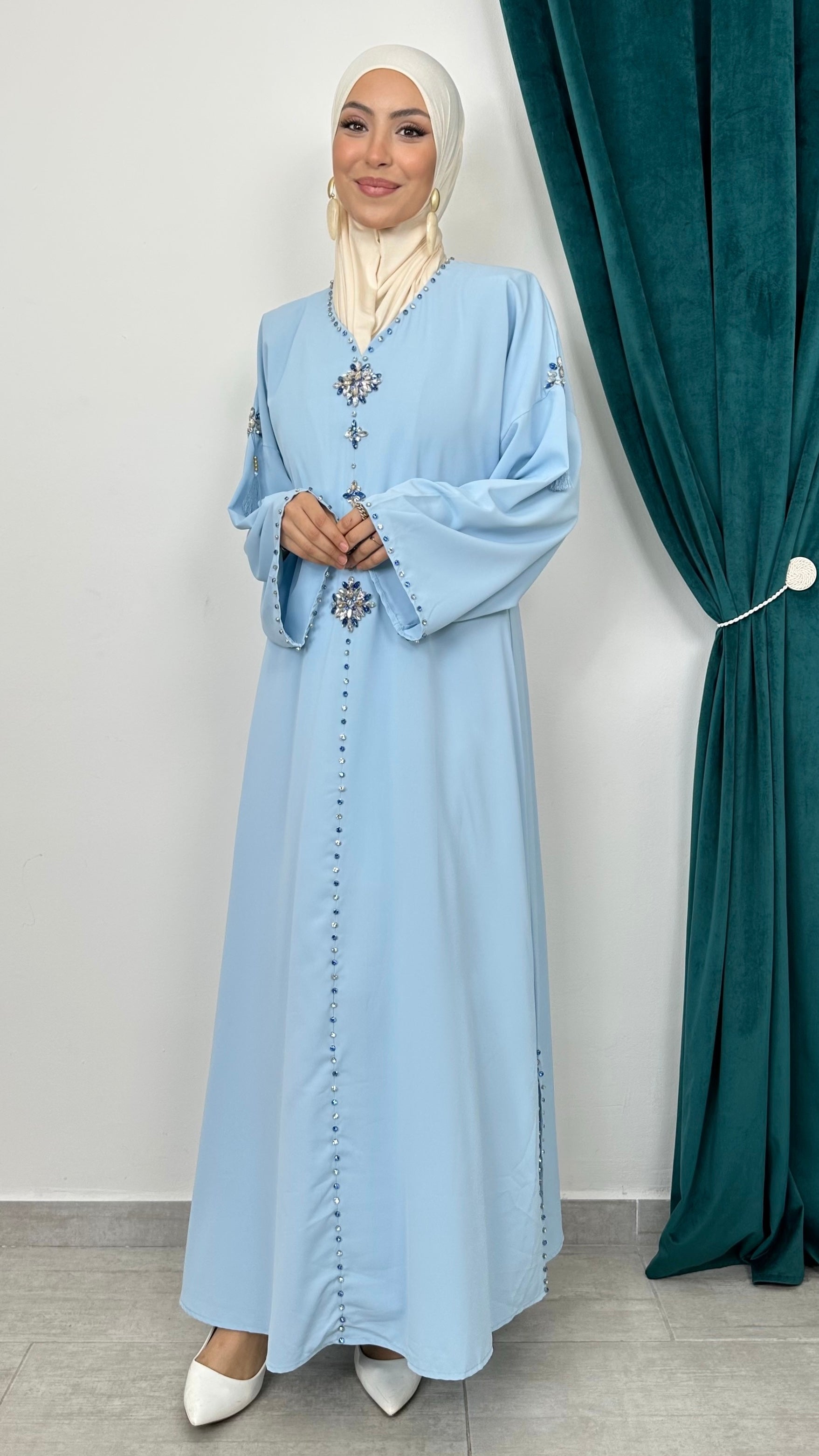 Abaya – Blue Serenity - Hijab Paradise 