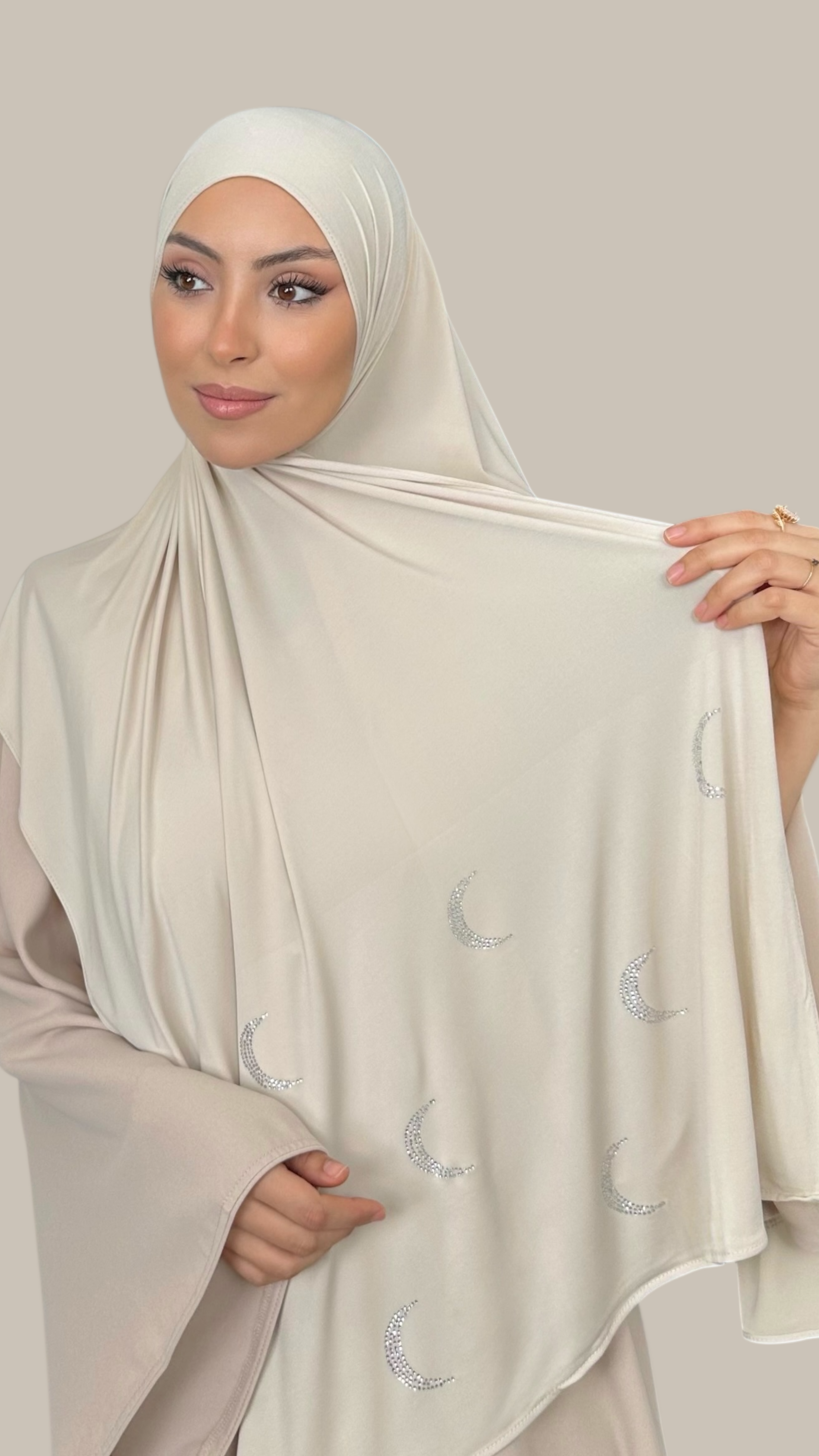 Jersey Noorè Beige Scuro - Hijab Paradise 