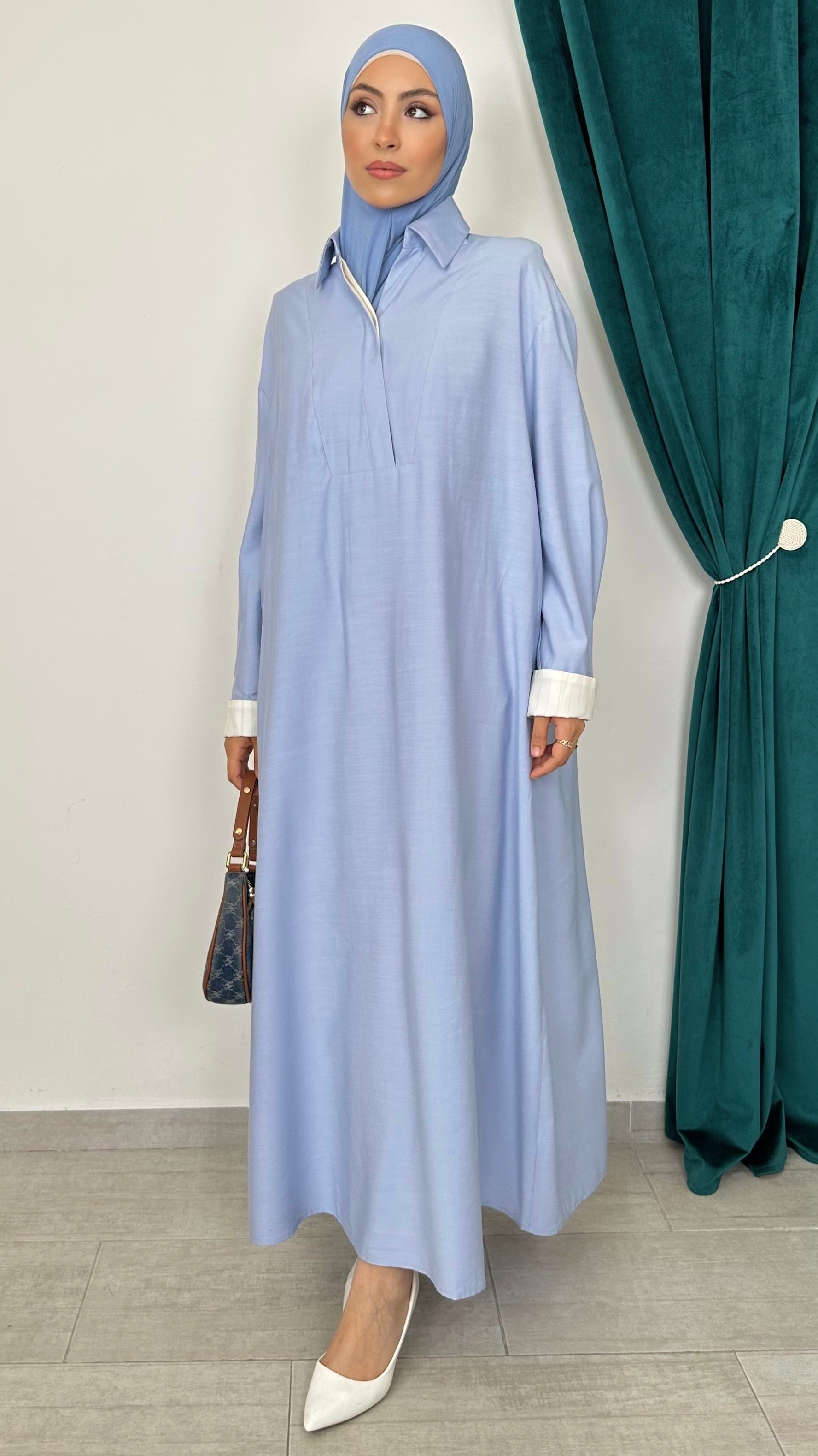 Casual Denim Dress - Hijab Paradise 