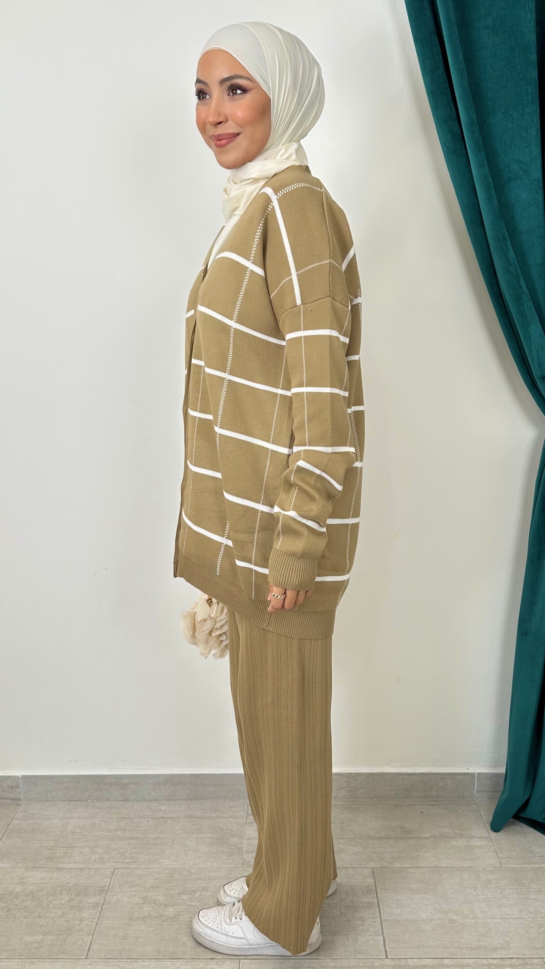 Cozy Grid Set – Completo Maglia a Quadri