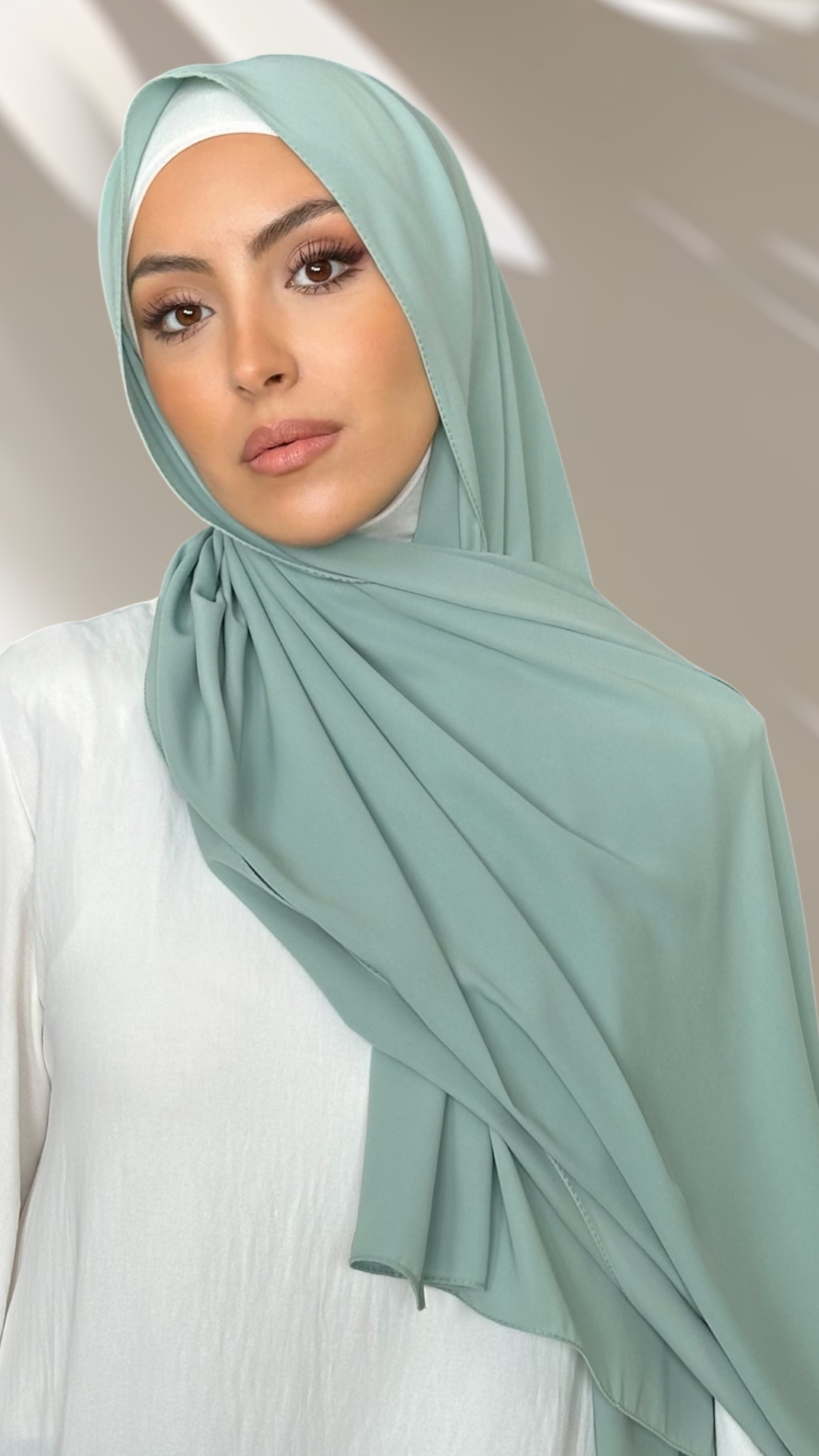 Hijab PREMIUM CHIFFON Verde acqua