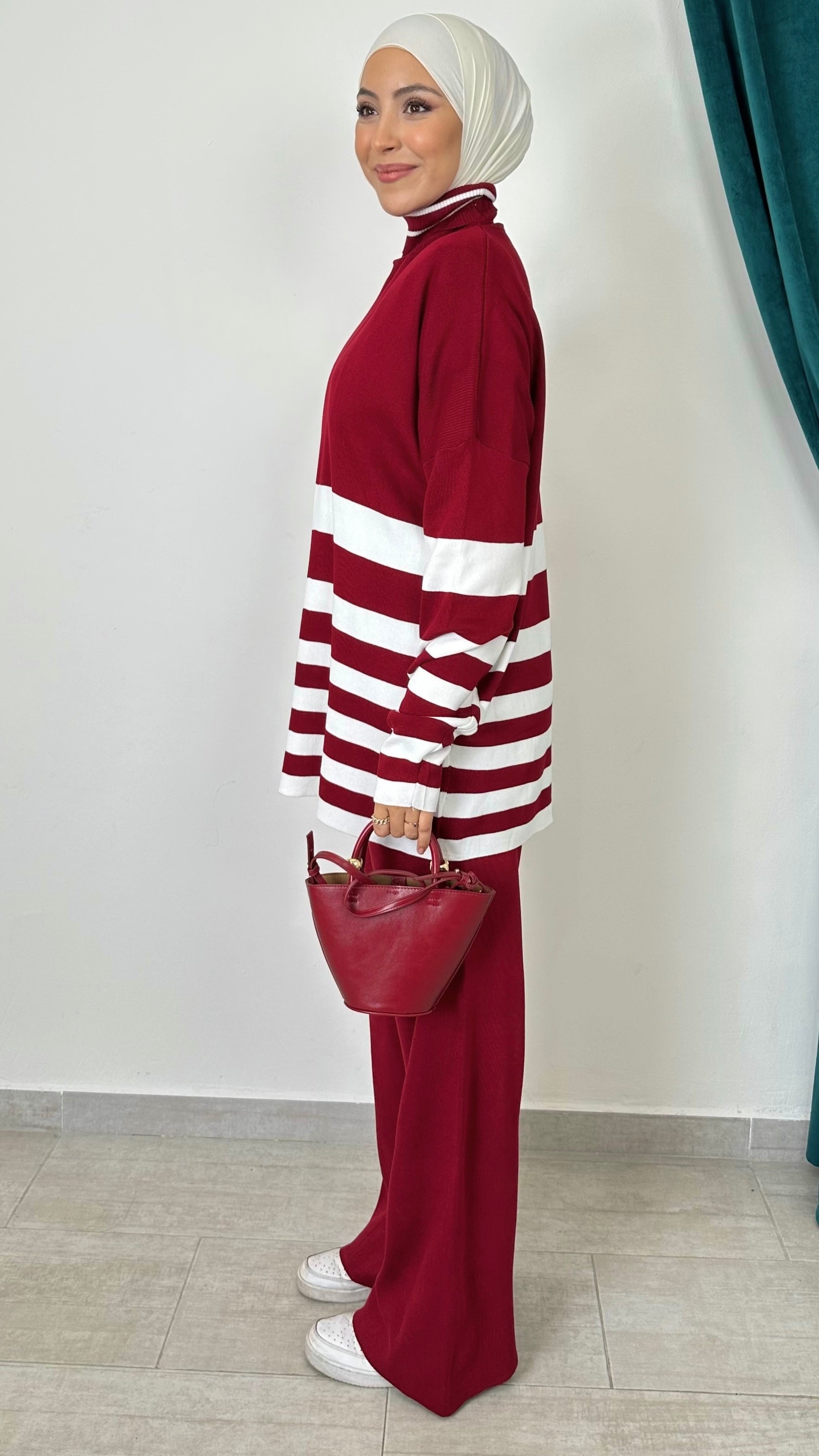 Comfort Line Set – Completo Maglia a Righe Orizzontali