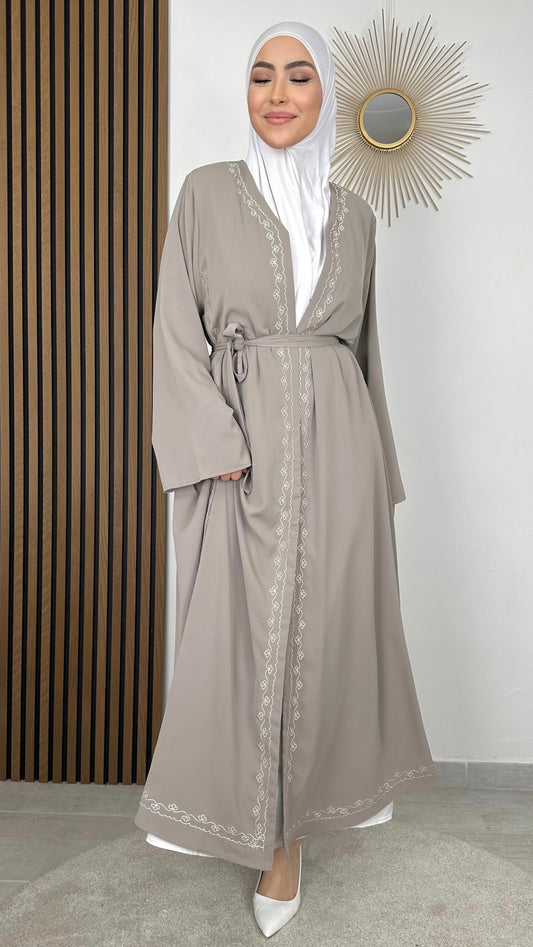 Kimono Ghiaia Elegante con Ricami